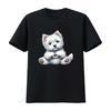 West Highland Terrier Heart Hand Ladies T Shirt Sizes Small 2xl Vintage Graphic Fashion Slightly Streetwear Stylish