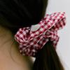 DEPOUND Check Scrunchie - Red
