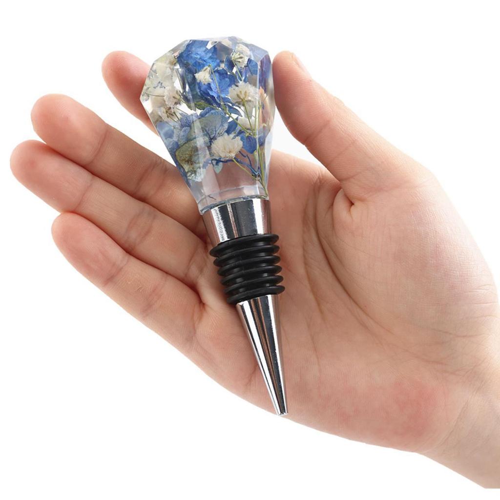 5 Pieces Silicone Wine Bottle Stopper Mold Crystal Resin Casting Mould