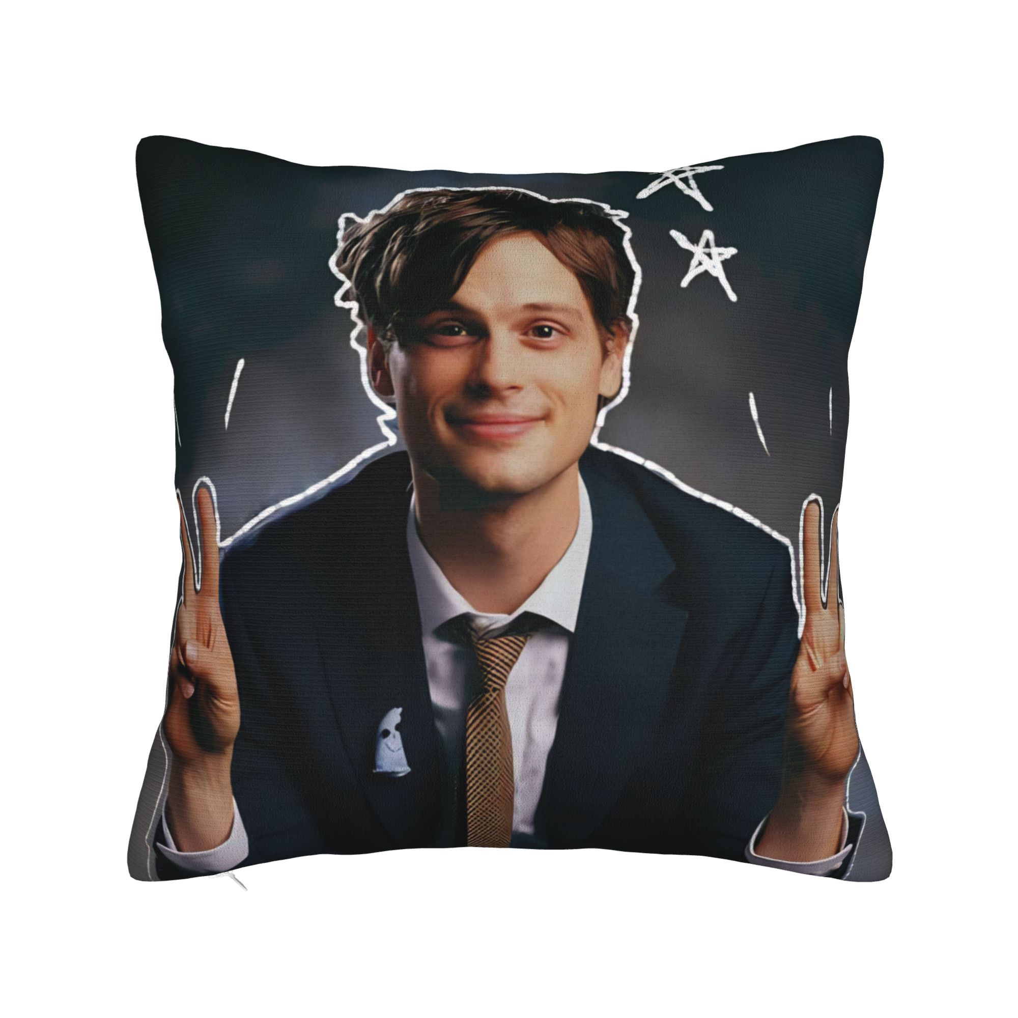 Criminal Minds Spencer Reid  Pillowcases  Morden Pillow Case For Sofa Bedroom Home Decor Custom Pillow Cover 12x12Inch