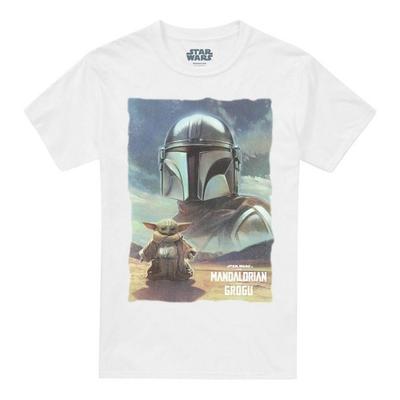 The Mandalorian & Grogu Unisex Adult Worn Poster T-Shirt