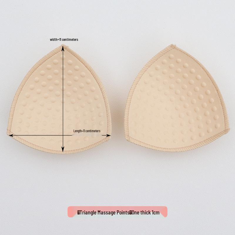Triangular Breathable Sponge Bra Inserts for Enhanced Bust - Thick & Thin Options for Yoga & Daily Wear
