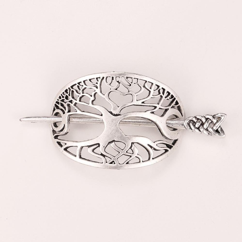 Classical Viking Tree of Life Hair Clip Celtic Knot Complex Branch Design Valentine's Day Birthday Gift Women's Hair Accessories