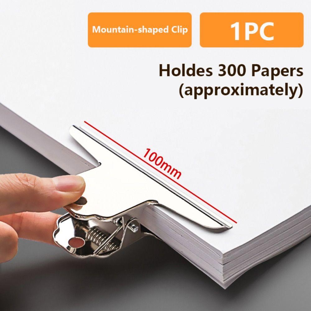 

Универсальная круглая клипса Металлическая канцелярская клипса Простая папка для билетов Студенты 100mm-Mountain-shaped