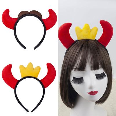 Reusable Horned Headwear For Dress Up Events Breathable Halloween Accessory Safe Adults Children Costume