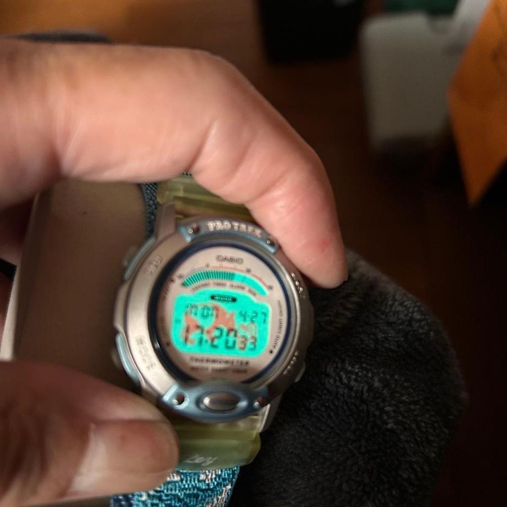 Used [Battery replaced/rare] Casio Protrek Ley WWF collaboration model