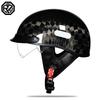 ORZ-519-Unisex Half Shell Motorcycle Helmet All Weather DOT Approved Durable ABS Shockproof Comfort Daily Riding Gear