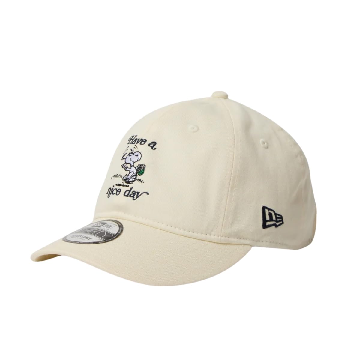 New Era 9THIRTY 930 PEANUTS HAVE A NICE DAY Chrome Size Cap, White, S-M