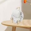 2Pcs Elegant Metal Cup Holder Gold Plated Spiral Design Countertop Tea Cup Display Rack Coffee Mug Hanger Tableware Stand