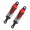 2PCS 1 18 Remote Control Car Metal Shock Absorber Damper for 1:18 RC Car 65mm Red