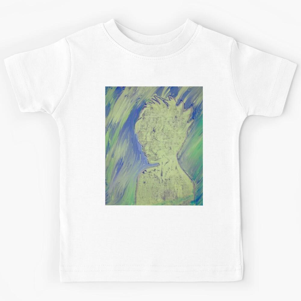 Punk Rock Girl in Lime Green Kids T-Shirt 160