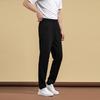Li Ning Disney Collaboration Series Solid Color Mid Waist Loose Straight Leg Casual Pants Unisex pants Black AKLUD93-1