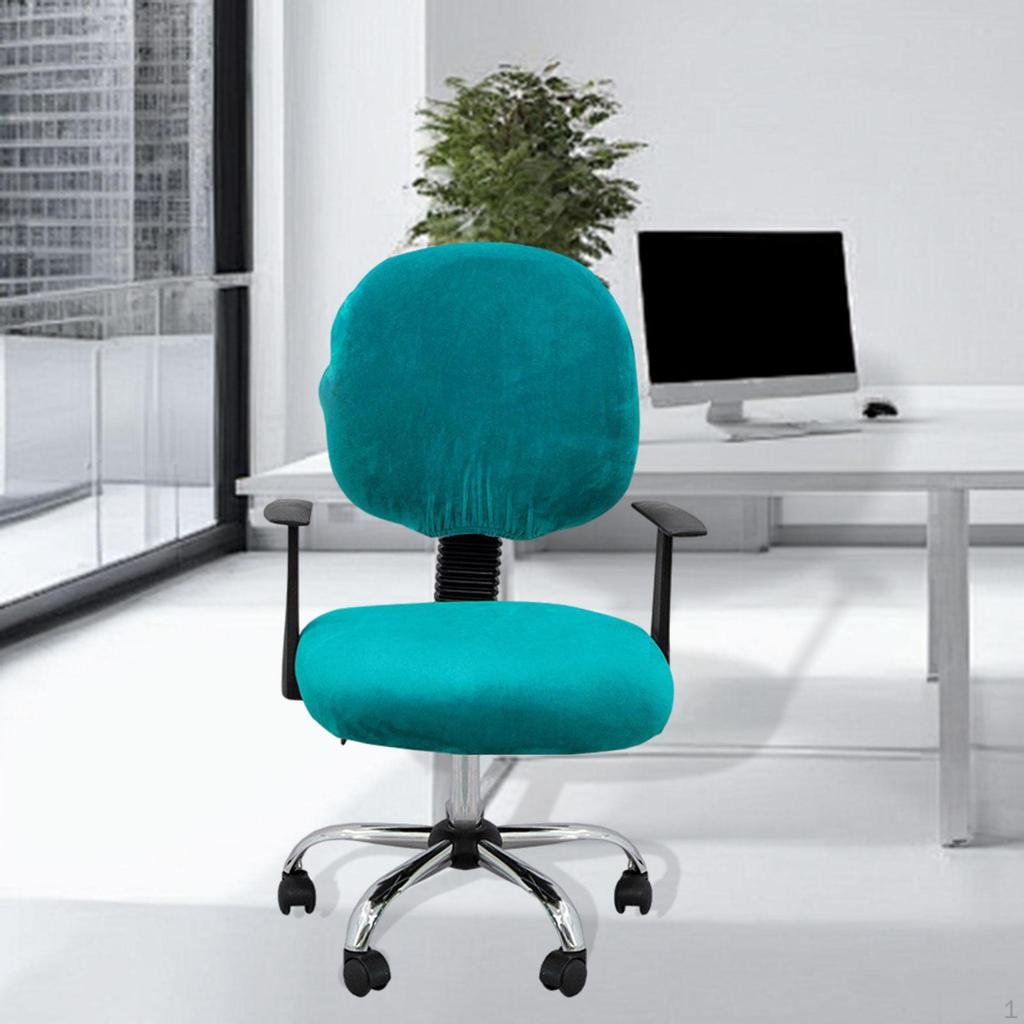 Computer Chair Cover, Office Seat Split Stretch Backrest