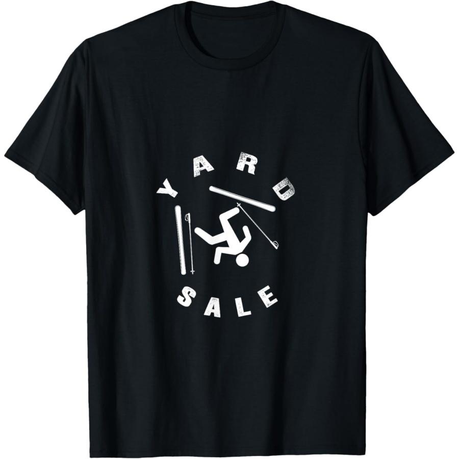 

Ski Snowboard Yard Sale Skiing Snow Mountain Winter Skier T-Shirt S