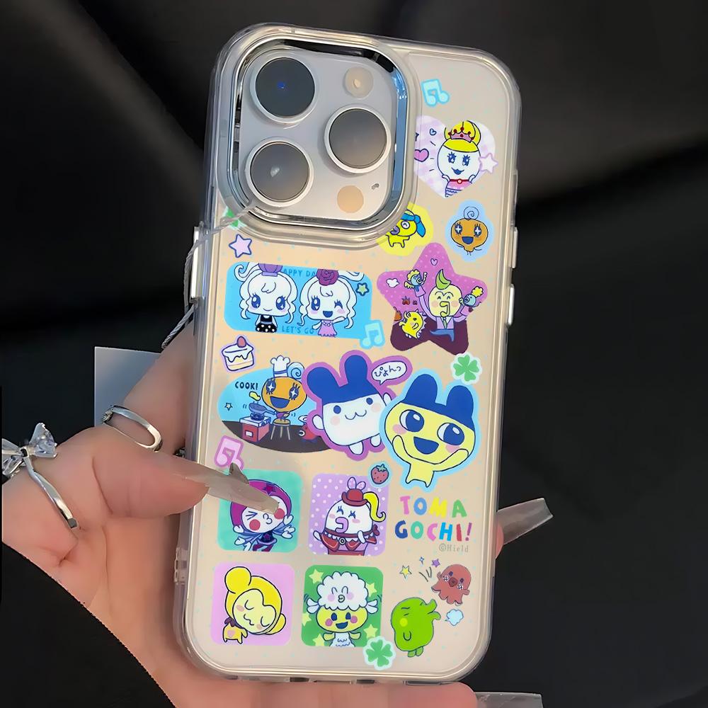 Cute Cartoon Role Tamagotchi Dog Phone Case For Samsung Galaxy A73 A16 A35 A55 A25 A15 A56 A54 A36 A34 A24 A26 4G 5G Soft Cover