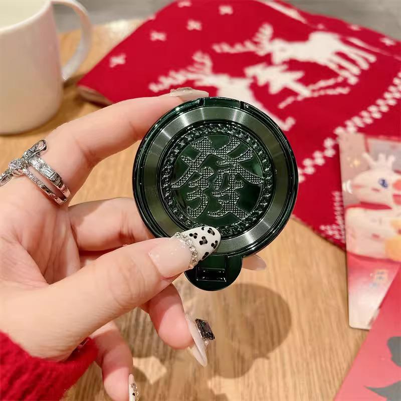 

Rotating Fortune Multifunctional Phone Case with 3D Ring Stand