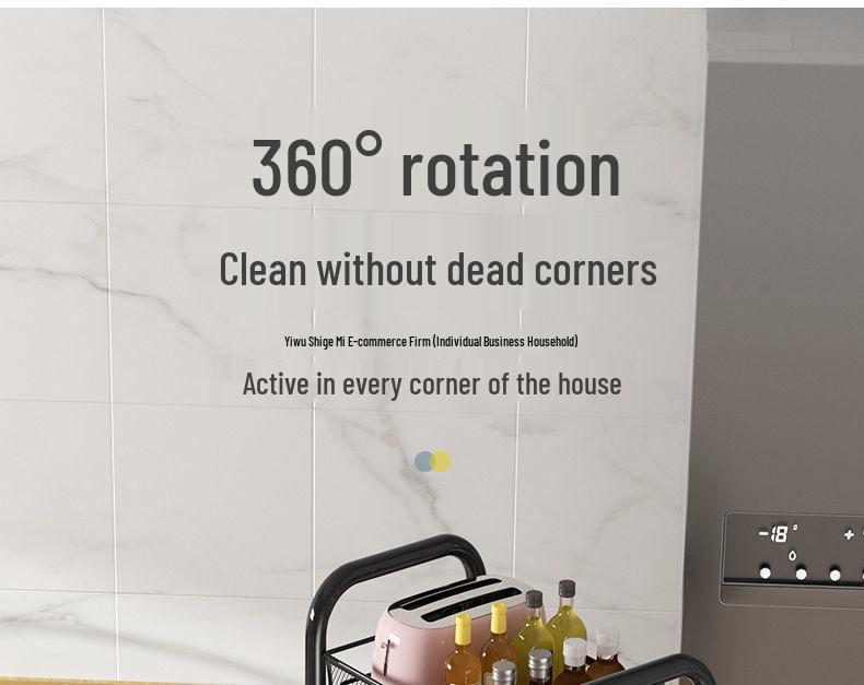 Multi-Layer Kitchen and Bathroom Storage Trolley with Wheels