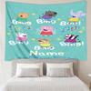 Custom Name Peppa Pig Print Tapestry, Backdrop, Easy Setup, Ideal for Bedroom, Office & Living Room, with Aesthetic Wall Hanging Decor.