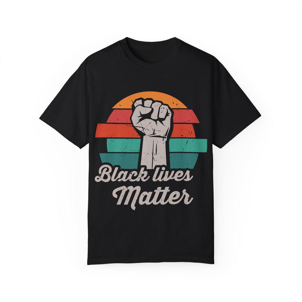 Black Lives Matter T-Shirt - Garment-Dyed Cotton Unisex Tee