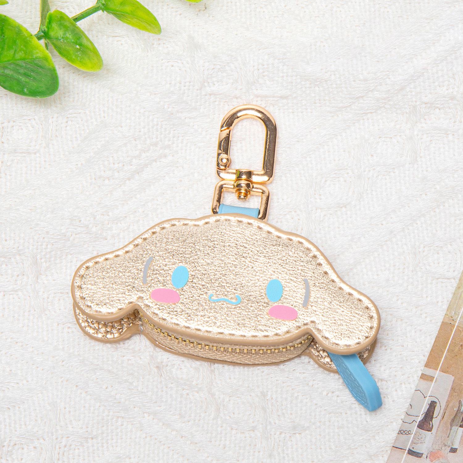

Kawaii Cinnamoroll Small Coin Purse Exquisite Keychain Bag Pendant Cute Animation Protable Small Bag Kids Friends Girls Present