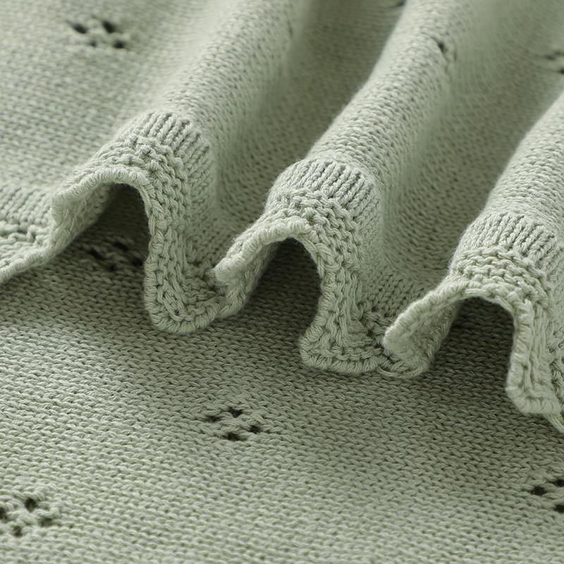 Baby Knitted Blankets Cotton 90*70cm Newborn Boy Girl Swaddle Wrap Best Comfort All Seasons Infant Unisex Stroller Bedding Cover