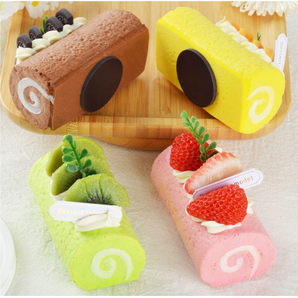 Creative Swiss Roll Squishy Toy Hand Relax Slow Rebound Fidget Toy  Office Desk Toy