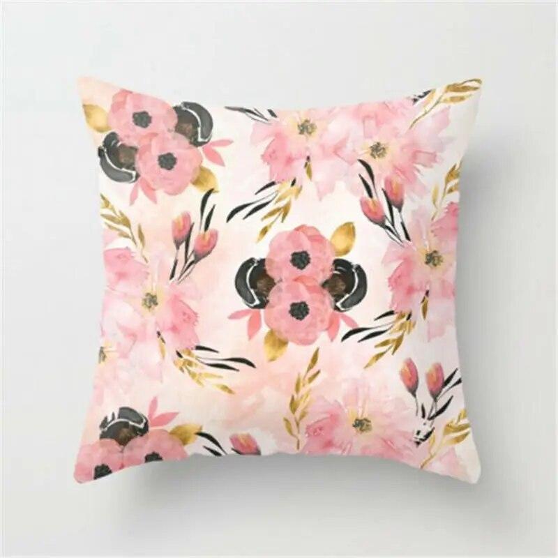 Classic Floral Unique Pillowcase Sofa Bed Home Decor Throw Cotton Car Chair Beautiful Linen Delicate