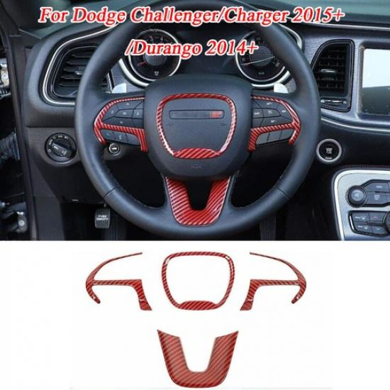 Console Steering Wheel Cover Trim For Dodge Challenger Charger 15+ Durango 2014+