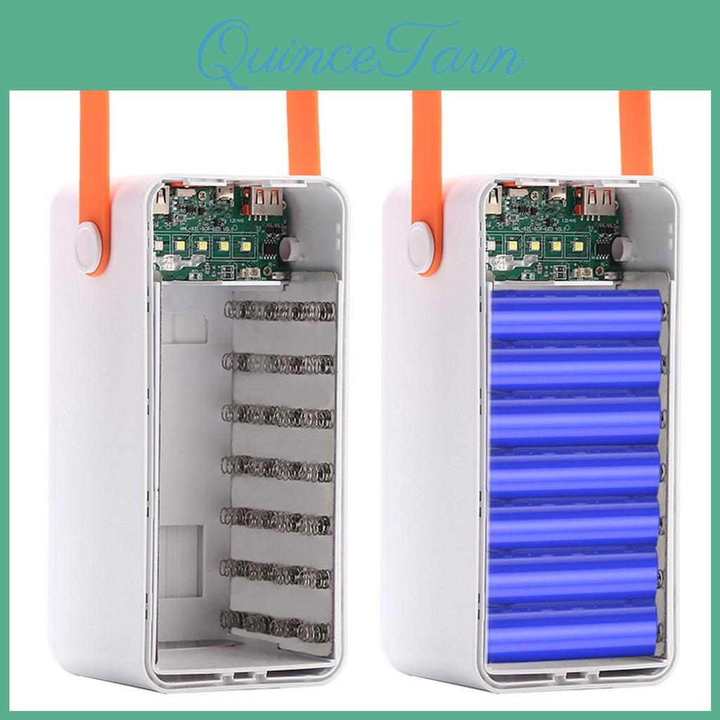 Skin Battery Storage Box For 35 18650 Batteries Fast Charging Mobile Power Housing Case With Lcd Display No Batteries