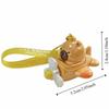 Cute Capybara Car Pendant Cartoon Capybara Aircraft Key Ring  Bag Charm