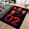 Band Portrait with U2 Logo Suitable As a Non-slip Mat for the Living Room or Bedroom Sofa