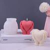 Candle Mold Heart Shape Silicone Aromatherapy Mould DIY Soap Mold for Wedding Anniversary Home Decor