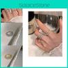 Elegant Vintage Style Double Layer Open Ring With Zircon And Pearl For Women