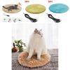Cozy Waterproof Pet Heating Blanket Soft Plush Material Usb Rechargeable Warmth For Cats And Small Dogs