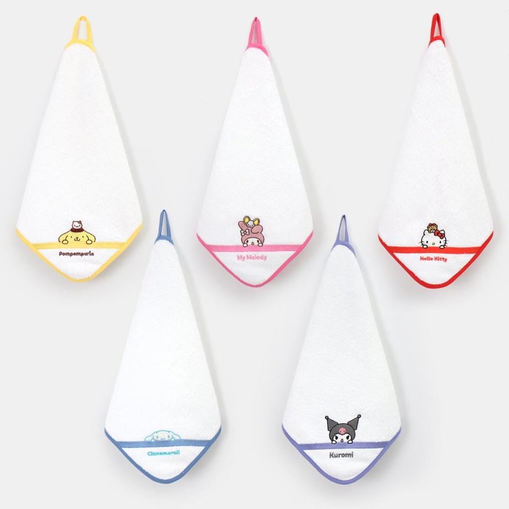 [Renoma] Premier Farm Sanrio Characters Basic Ring Hand Towel 5-Piece Set_0E5AU61735