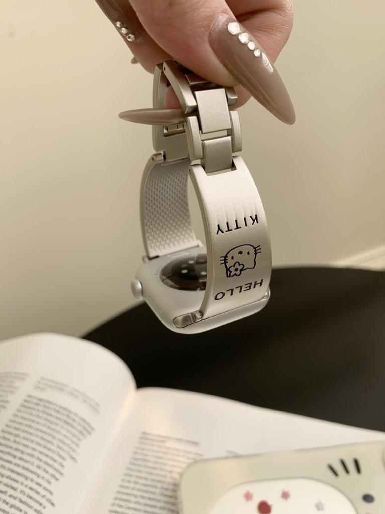 Kompatibles Katzenarmband für Apple Watch Serie S11/10/9/8/7/6/5/SE - 20mm Band