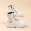 Girls' leather short boots autumn and winter Korean version fashionable princess boots, middle-aged girls' single boots, children's Martin boots