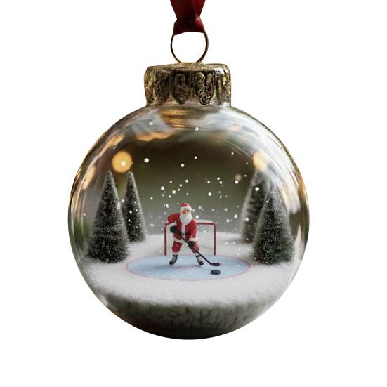 

Рождественский Дед Мороз Подвесное Украшение Прозрачный Шар Играющий в Теннис Гольф Футбол Баскетбол Бадминтон Санта Рождественская Елка Подвесной Орнамент Подвеска E