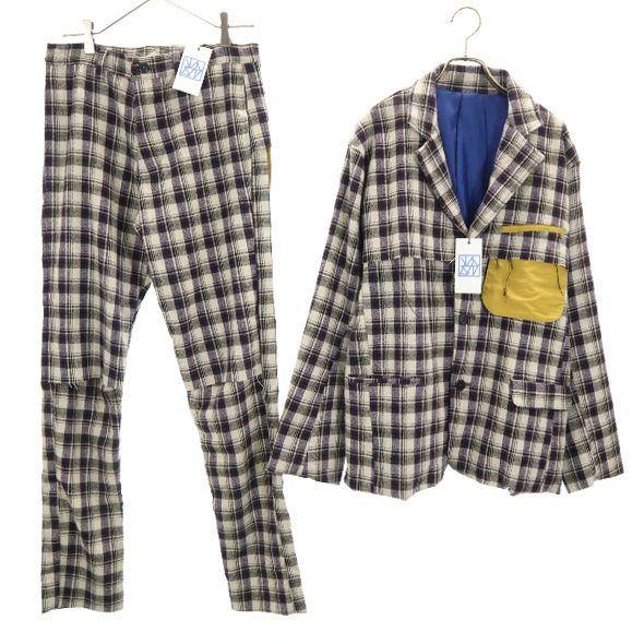 Unused VAST222 19AW Made In Japan Check Pattern Suit Setup 2 Men's Used