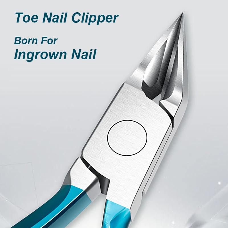 Nouveau coupe-ongles d'orteil pour ongles incarnés ou épais Tondeuse Pince à ongles d'orteil professionnelle pour podologue en acier inoxydable