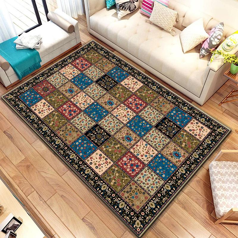 European Style Printed Pattern Non-slip Rug Baby Play Crawl Floor Yoga Mat Living Room Carpet Decoration Tapestry alfombrilla