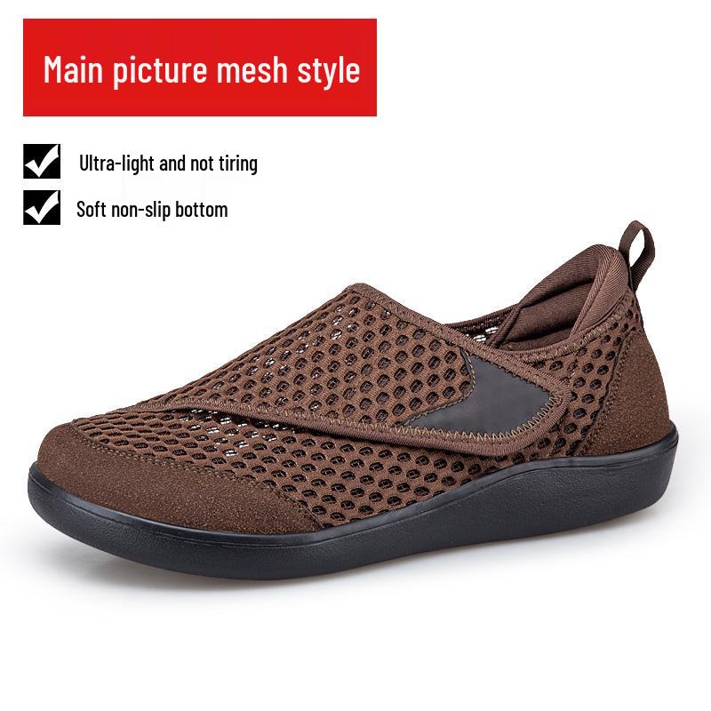 Damen atmungsaktive Sport-Mesh-Schuhe für breite Füße - Rutschfest, Große Größen für Mütter & Senioren
