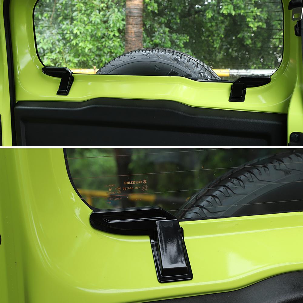 Rear Windshield Heating Wire Protection Cover Sticker For Suzuki Jimny 2019-2023 ABS Car Accessories,2PCS,Black