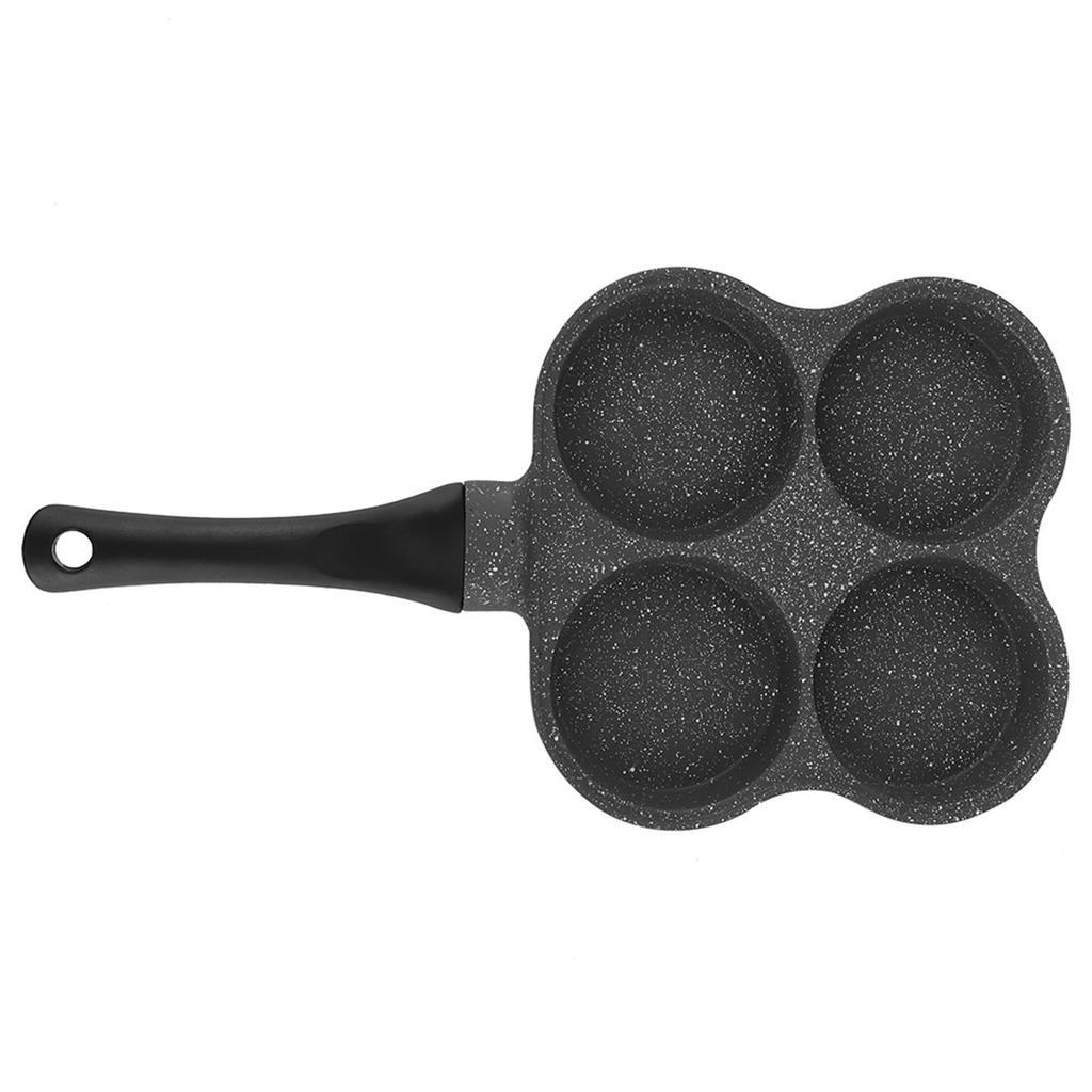 NonStick Aluminum 4Hole Pancake Omelet Eggs Pan Frying Pot Breakfast Maker Kitchen Utensil