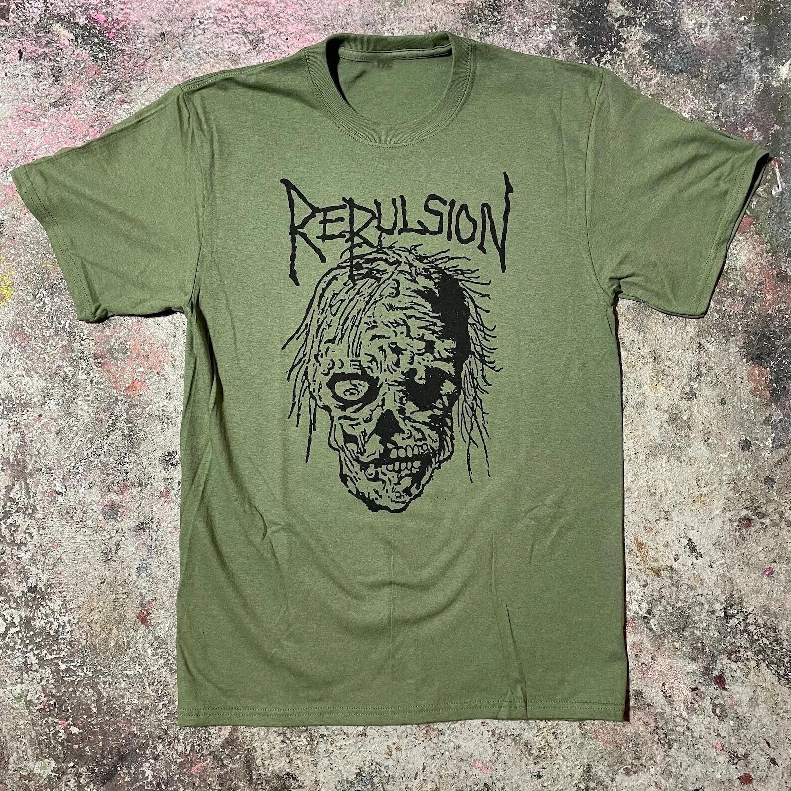 Repulsion Shirt Cotton Full Size Shirt Military Green BL1463 XXL