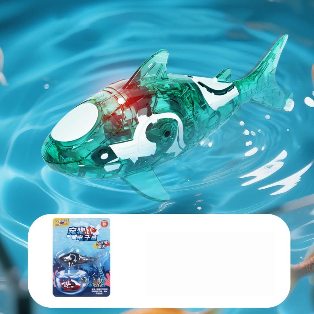 Photosensitive Electric Pet Fish Plastic Realistic Toy Fish Realistic Swinging Shark Toy  Pet Toy