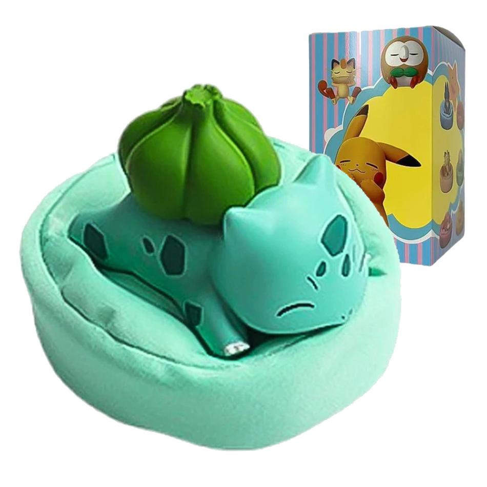1-12pcs Pok  mon  Pikachu  Action Dolls  Anime sleep Series Desktop Decorations Pok  mon Toys ornament Birthday Gif