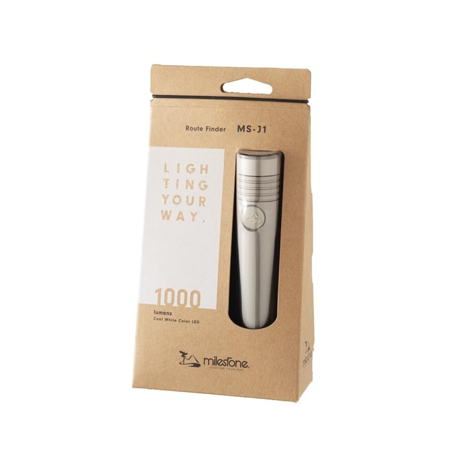 Milestone Handy Light Flashlight with Route Finder Disaster Emergency Supplies MS-J1 - Outdoor, Preparedness, (Silver/FF/Men's)