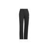 Originals Three Stripes Trousers Solid Color Logo Split Hem Knitted Sports Pants Women Bottoms Black IN1036