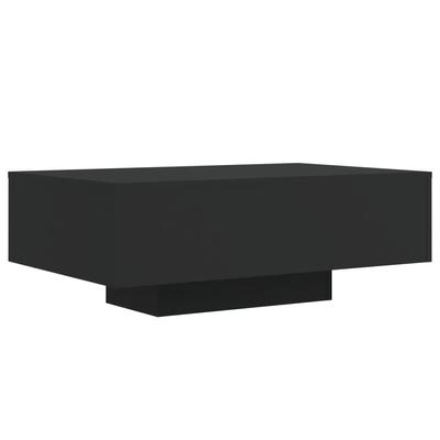 LED Coffee Table Black 85 X 55 X 31 Cm